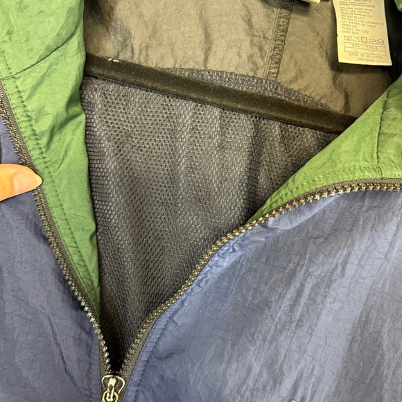 Vintage Nike Men's Windbreaker Jacket Blue Black Retro 90s Track Coat Size L - Picture 8 of 11